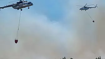 İzmir'deki Orman Yangınına Havadan Destek Geldi!