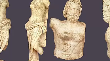 Antik döneme ait iki bin yıllık Zeus ve Aphrodite heykelleri keşfedildi!