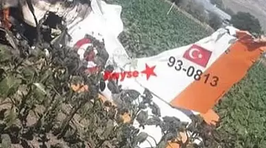 Kayseri'de eğitim uçağı düştü iki pilot şehit oldu