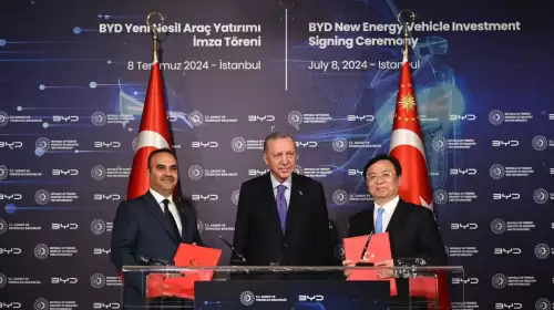 Çinli BYD, Türkiye'de büyük bir elektrikli araç yatırımı için anlaşma imzaladı.