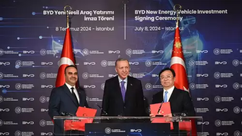 Çinli BYD, Türkiye'de büyük bir elektrikli araç yatırımı için anlaşma imzaladı.