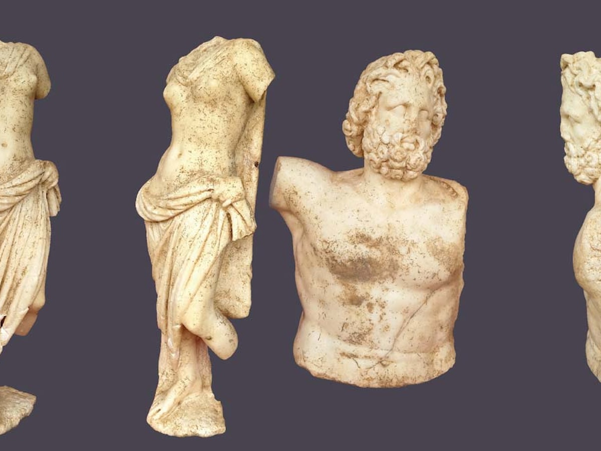 Antik döneme ait iki bin yıllık Zeus ve Aphrodite heykelleri keşfedildi!